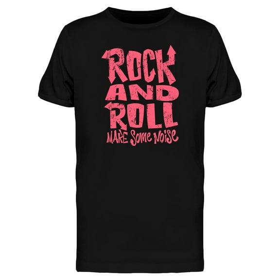 Pink Rock N Roll Noise T-Shirt Men -Image by Shutterstock, Male 3X-Large