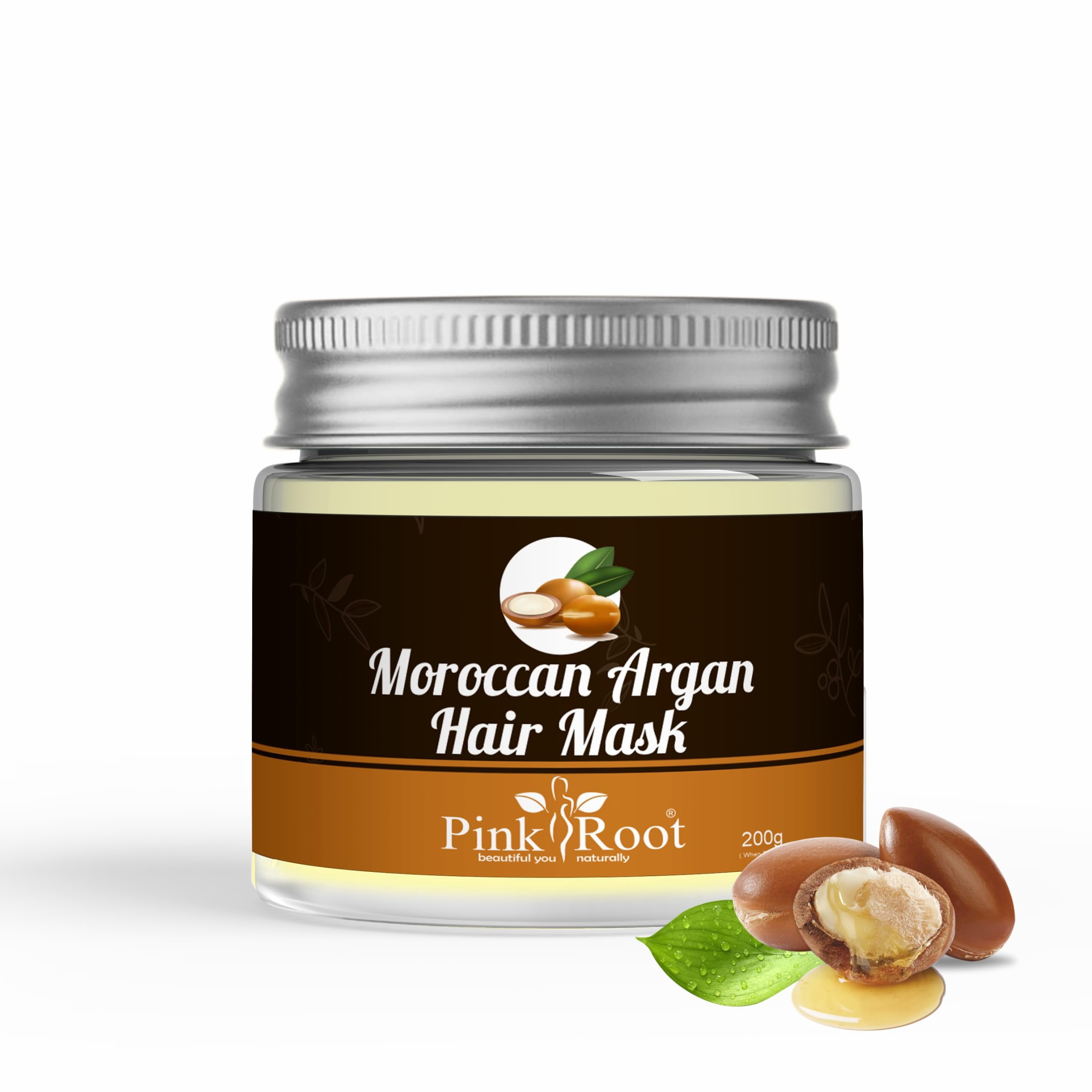 Pink Root Moroccan Argan Hair Mask 200Gm - Walmart.com