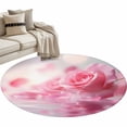 thumbnail image 1 of Pink Rose Fantasy Round Rug 3.3ft Area Rug Washable Soft Non-Slip 3.3' Circle Low Pile Rugs Elegance Floral Romantic Reflection Carpet for Bedroom Living Room Entryway Home Office Dining Room, 1 of 8
