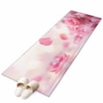 thumbnail image 1 of Pink Rose Fantasy Runner Rug 2x6 Washable Kitchen Rug Non-Slip Lightweight Thin Soft Low Pile Bathroom Runner Elegance Floral Romantic Reflection Carpet for Hallway Laundry Room Bedroom Entryway, 1 of 8
