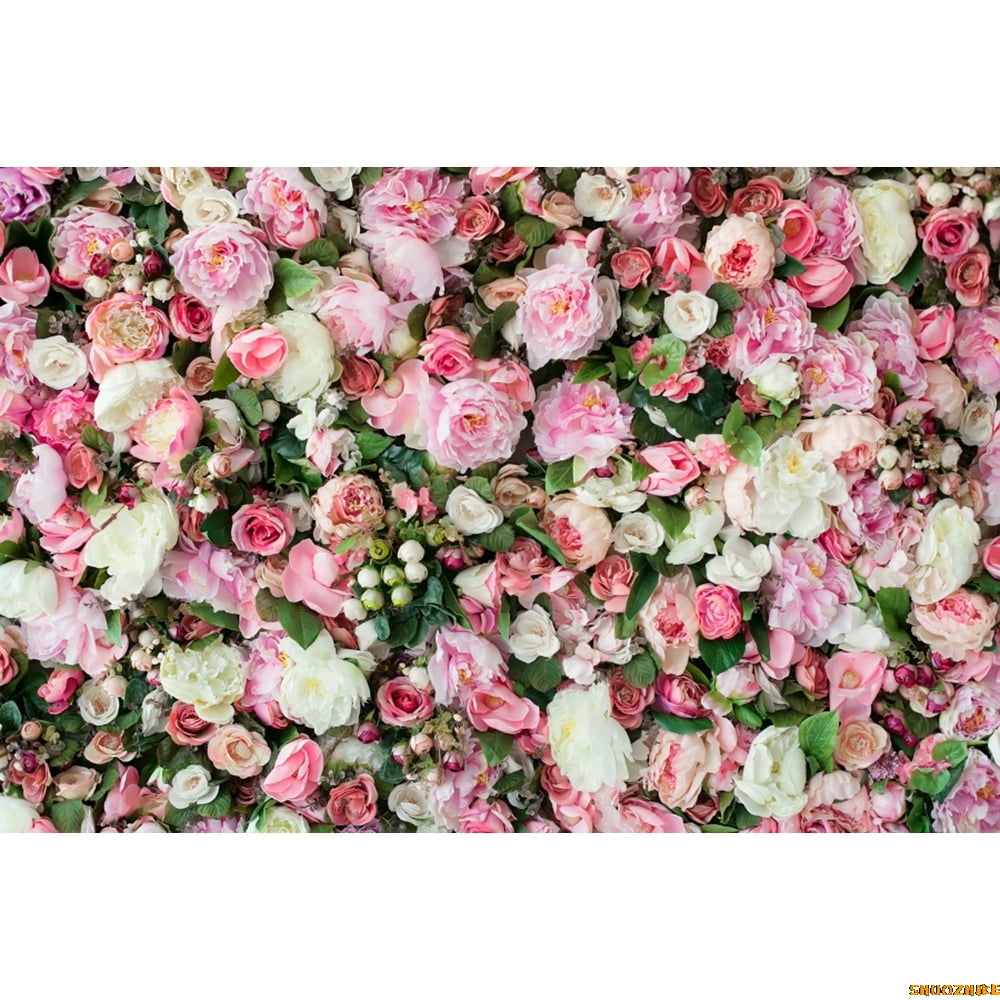 Pink Rose Flower Wall Photo Background Wedding Bridal Shower ...