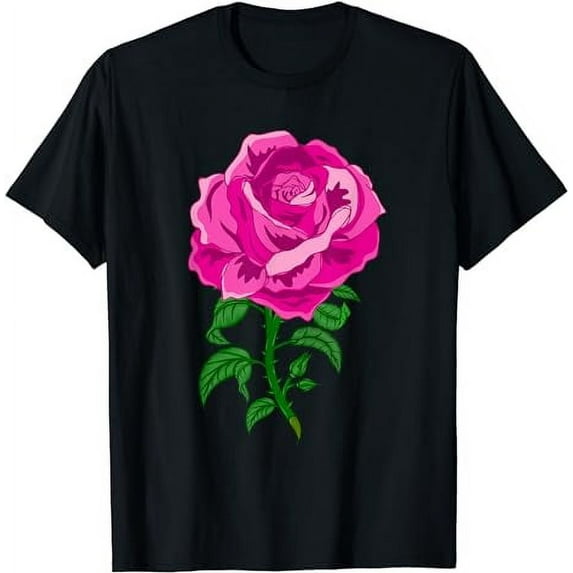 Pink Rose Graphic - Garden Gardener Botanist Flowers Rose T-Shirt