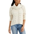 thumbnail image 1 of Pink Rose Juniors Oversized Cable-Knit Sweater, 1 of 1