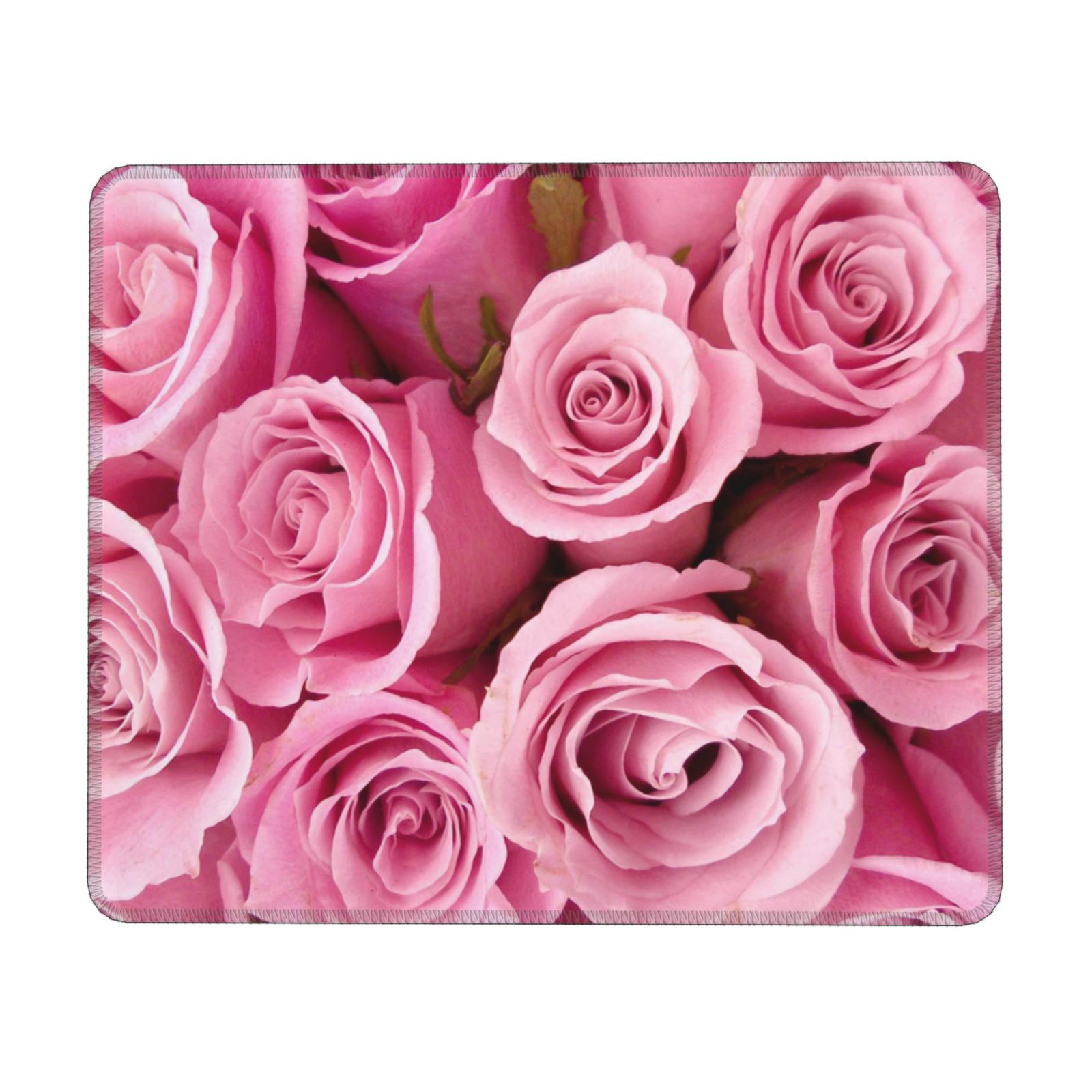 Pink Rose Mousepad Mouse Pad Mouse Mat With Non Slip Rubber Base 7" x 8