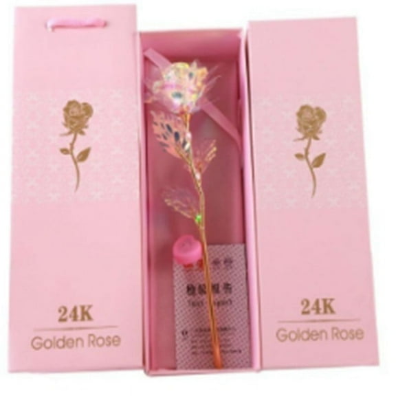 Pink Rose Real Enchanted Rose in Glass Dome, Preserved Rose Flower Vibration Light, Artificial Flowers Gift for Her in Mother's Day, Birthday, Valentine Day