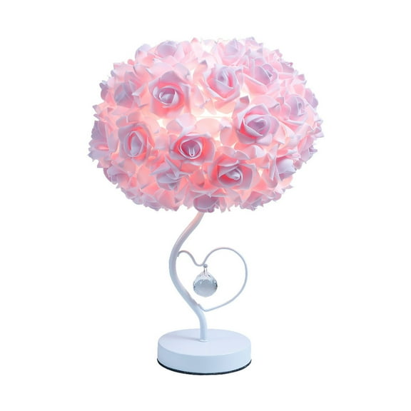 Pink Rose Tree Table Lamp Decorative Light,Romantic Ambient Light Desk Ornament LED Night Light Decor for Valentine’s Day/Home/Wedding Gift