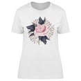 thumbnail image 1 of Pink Rose With Small Roses T-Shirt Women -Image by Shutterstock, Female Large, 1 of 2