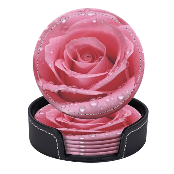 Pink Rose With Water Droplets