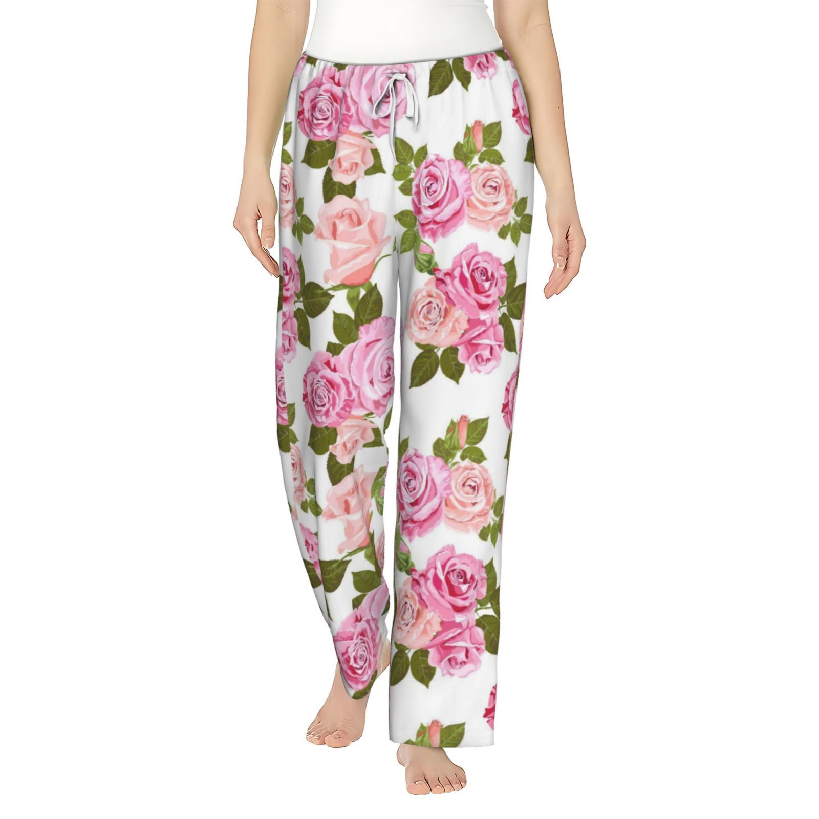 Pink Rose Women's Comfy Pajama Pants with Pockets,Soft Stretch ...