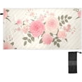 thumbnail image 1 of Pink Roses Beach Towel 30" x 60", Quick Dry Bath Towel Super Absorbent Lightweight Travel Towel for Beach Yoga Swim Sport Camping Holiday, 1 of 7