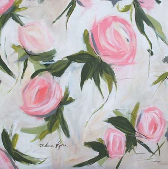 Pink Roses Canvas Art - Melissa Lyons (24 x 24)