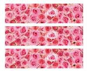 Pink Roses Extra Large Edible Cake Decorating Strips