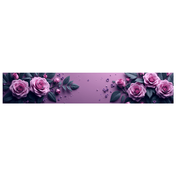 Pink Roses Floral Backdrop Banner for Parties Weddings Photography Events Garden Decorations