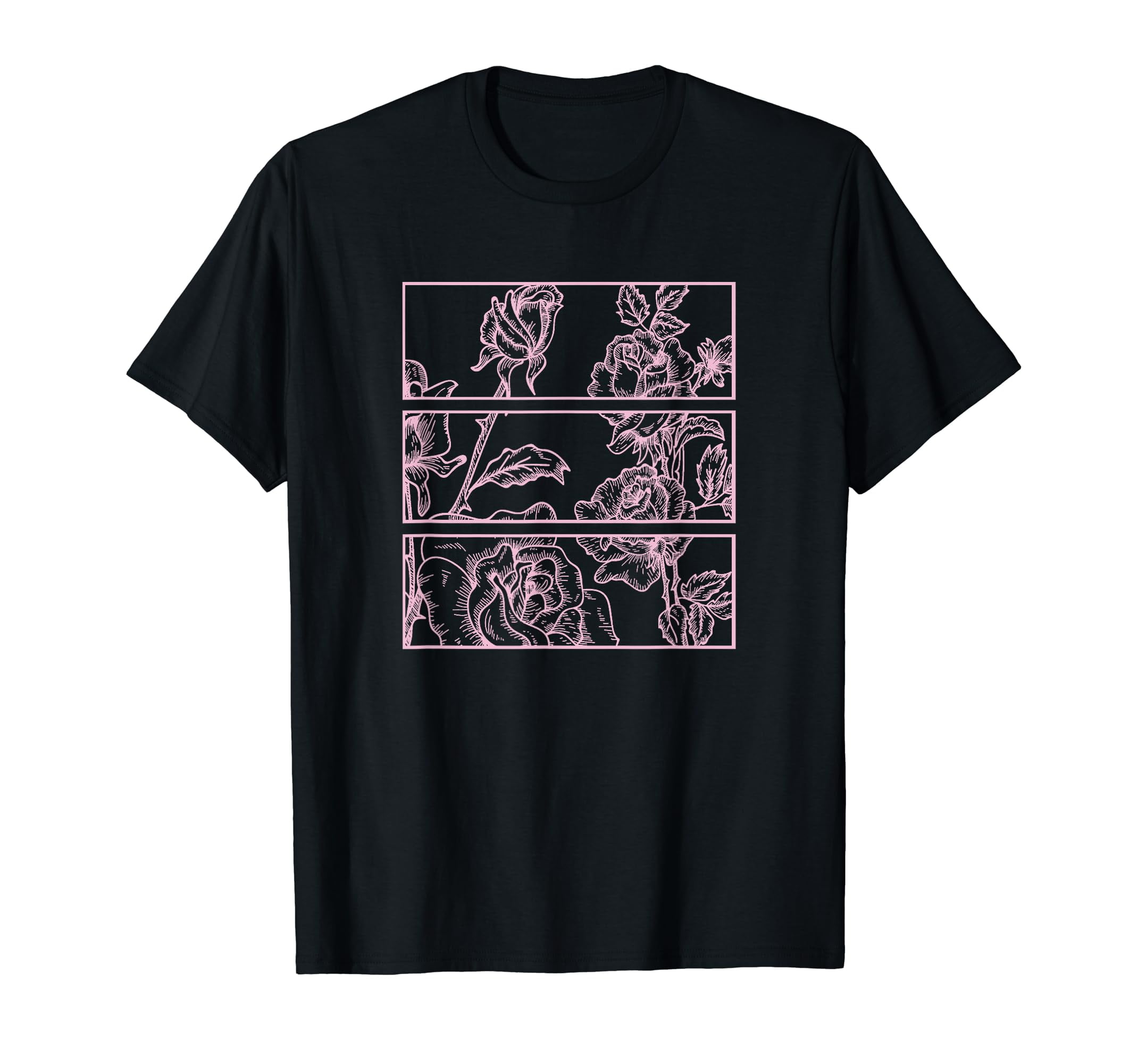 Pink Roses Kawaii Aesthetic Soft Grunge Pastel Goth e-Girl T-Shirt -  Walmart.com