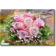 thumbnail image 1 of Pink Roses Painting Picture on Stretched Canvas, Wall Art D?cor, Ready to Hang, 1 of 4