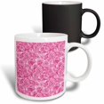 thumbnail image 1 of 3drose, Pink Roses Pattern, 11oz Magic Transforming Mug, 1 of 7