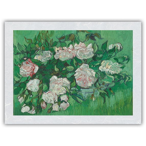 Pink Roses Vincent Pink Roses (Rosa Rosen) - From an Original Color Painting by Vincent ...