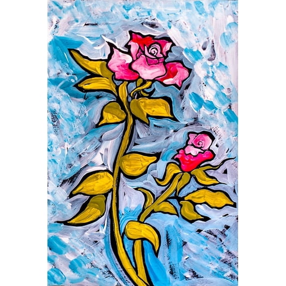 Pink Roses by Ben Mann Poster Print
