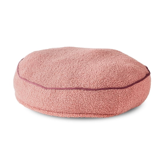 Vibrant Life Small Round Dog Bed, Pink, 24" x 24"