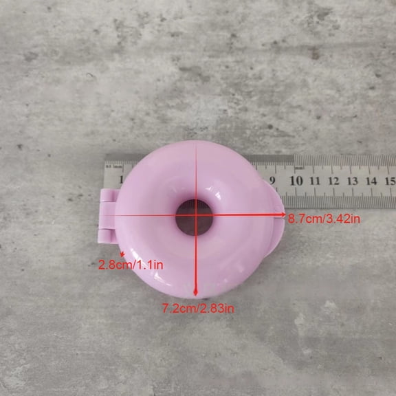 Pink Round Donut & Cake Pop Plastic Mold – Large Circle Shapes for Perfect Donuts, Bagels, and Cake Pops