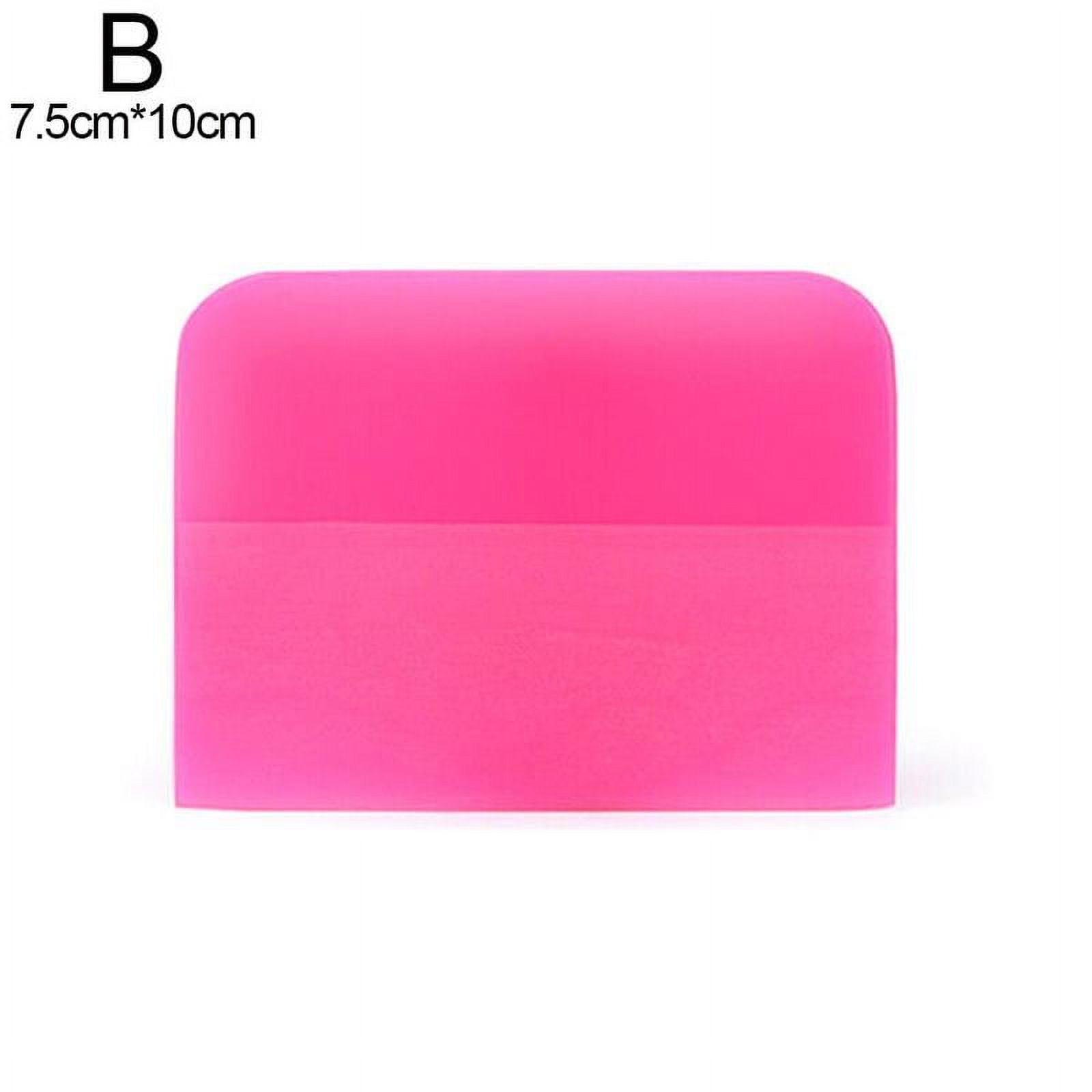 Pink Rubber TPU Squeegee PPF Soft Scraping For Window 3 Sizes Wrap