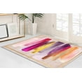 thumbnail image 1 of Pink Rugs, Colorful Rugs, Gold Rug, Modern Rug, Non-Slip Carpet, Door Mat, Entry Rug, Wedding Rug, Outdoor Rug, 3D Printed Rug, Minimal Rug, 3.9'x5.9' - 120x180 cm, 1 of 5