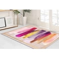 thumbnail image 1 of Pink Rugs, Colorful Rugs, Gold Rug, Modern Rug, Non-Slip Carpet, Door Mat, Entry Rug, Wedding Rug, Outdoor Rug, 3D Printed Rug, Minimal Rug, 5.2'x7.5' - 160x230 cm, 1 of 5
