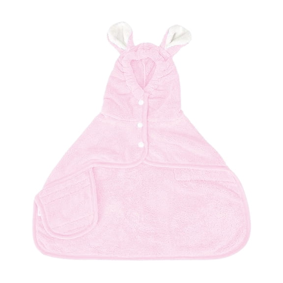 Pink S Hooded Fast Dry Pet Bathrobe For Dogs Cats Absorbent Towel For After Bath S