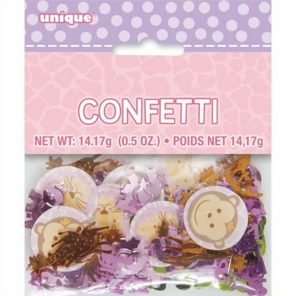 Pink Safari 1st Birthday Confetti