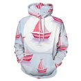 thumbnail image 1 of Pink Sailboats Pattern Men's Women New Sweatshirt Hoodie Men's Plus Size Sweatshirt Hooded Sweatshirt 3d Printed Street Men's Cloth, 1 of 6