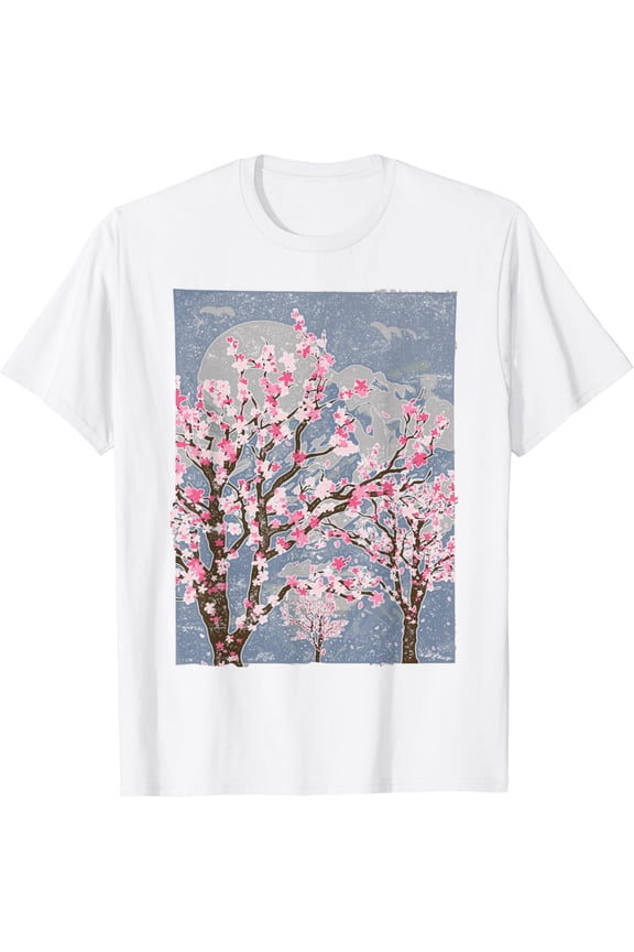 Pink Sakura Tree Pretty Flower Japanese Cherry Blossom T-Shirt