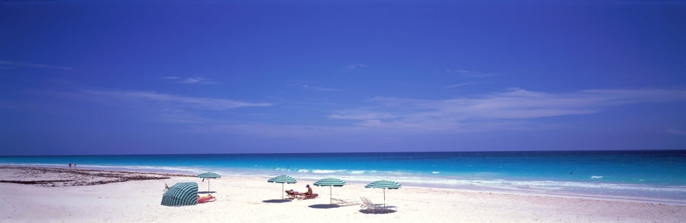 Pink Sand Beach Harbour Island Bahamas Canvas Art - Panoramic Images (36 x 12)