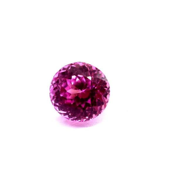 Pink Sapphire Amazing Cut & Quality Gemstone 13.00 Ct Round Cut AAA Sapphire Certified Faceted Sapphire Loose Stone Ring Size Pendant