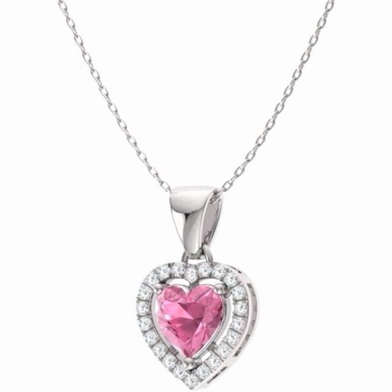 ELITE GEMS AND JEWELLERY Pink Sapphire Necklace 925 Sterling Silver Gemstone Necklace October Birthstone Necklace Pink Sapphire Jewelry, Wedding