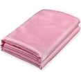 Pink Satin Flat Sheet Queen Flat Sheet Only, Queen Top Sheet Silky