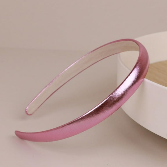 Pink Satin Headbands, Fashion Hair Hoop for Women, Anti Slip Hair Accessories, Gift for Her