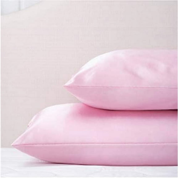 Pink Satin Pillowcase (2 Pack) Queen Size (20x30 inches)