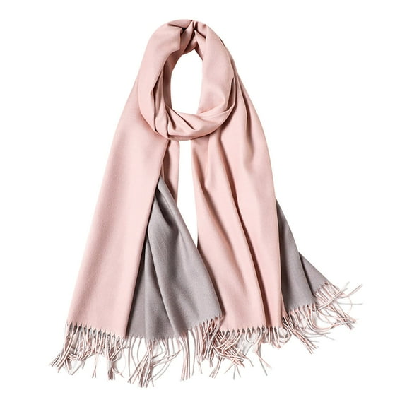 Pink Scarfs Scarf Autumn and Winter Thickened Wool Scarf Shawl Purpose Women Wool Shawl Scarf Solid Lightweight Soft Wrap for Fall Winter
