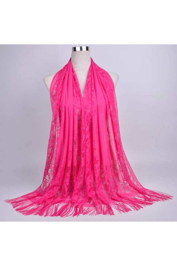 Pink Scarfs Scarf Women Lace Hijab Scarf Long Hijabs Scarves Muslim Scarf Hijab Hijab Shawl