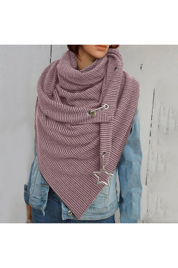 Pink Scarfs Scarf Women Solid Scarf Fashion Retro Female Multi-Purpose Shawl Scarf