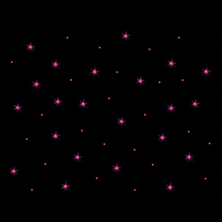 Pink Scattered Stones Iron-on Rhinestone Transfer by JCS Rhinestones