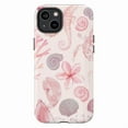 thumbnail image 1 of Pink Sea Life Dual Layer Phone Case – Cute Coral & Shell Design for iPhone 16 15 14 13 12 11 Pro Max, 1 of 6