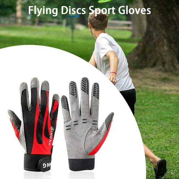 Pink Season 1 Pair Men Gloves Anti-slip Breathable Quick Dry Wear Resistant Professional Protective Polyester Flying Discs Sport Gloves Riding Accessories