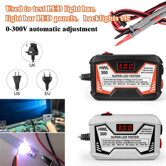 Pink Season 1 Set TV Backlight Tester Screen-free Voltage Adjustable Self-calibration Automatic Detection Real-time Display 0-300V Adaptive Voltage LED Strip Lamp Bead Tester Factory Supplies