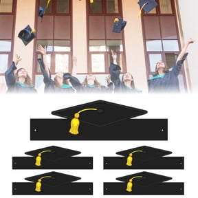 Pink Season 5 Pcs Paper Doctor Hats Unisex 3D Disposable Adjustable Size Graduation Party Photo Prop Graduation Ceremony Bachelor Headband Master Academic Cap