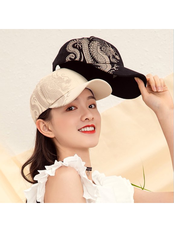 Baseball Hat Font Elements Adjustable Couple Models Chinese Style Baseball Cap for School