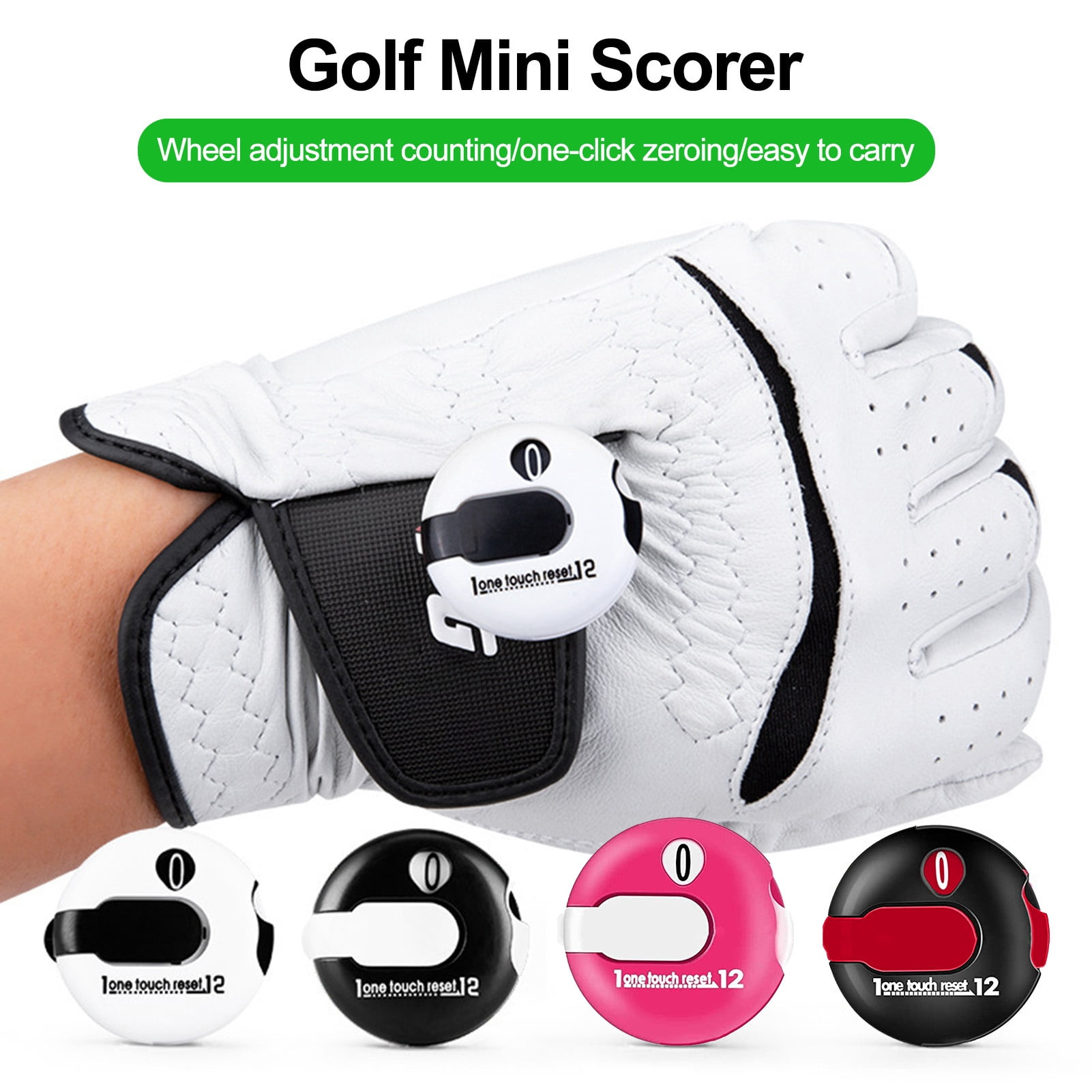 Meat Score 9 Pink Season Golf Score Counter with One Touch Reset Compact Size ...
