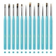 thumbnail image 1 of Pink Season Nail Art Brush Non-fluffy Delicate Strokes Nylon Wool DIY Nail Art Blooming Painting Dotting Nail Phototherapy Pen Nail Salon Supply, 1 of 8