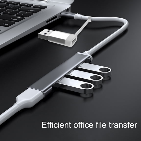 Pink Season USB Hub Stable Output Wide Compatibility Plug Play Power Delivery Multiport Data Transfer Multifunctional 5Gbps 2-in-1 Computer Splitter PC Accessories