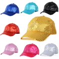 thumbnail image 1 of Pink Season Women Men Glitter Sequins Baseball Caps Snapback Hats Party Outdoor Adjustable, 1 of 2
